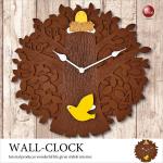 CL-2199 壁掛け振り子時計かわいい小鳥＆木デザイン