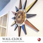 CL-1640 カラフルウッド・インテリア壁掛け時計（音なしスイープ針）