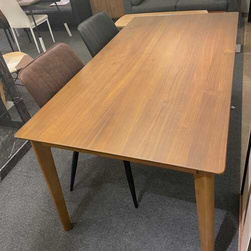 幅150cm天然木ウォールナット突板貼り高級ダイニングテーブル