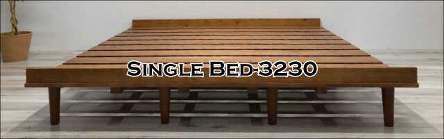  BE-3230 天然木製すのこシングルベッド