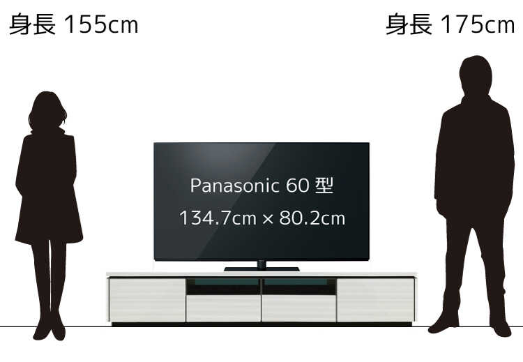 テレビボード購入時のヒント 60型を乗せるのに適したテレビ台のサイズは