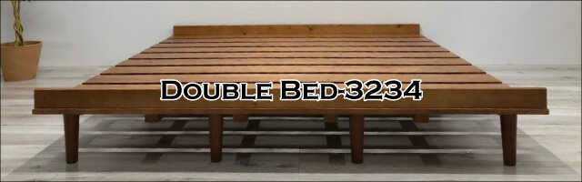 BE-3234 ヘッドレスすのこダブルベッド