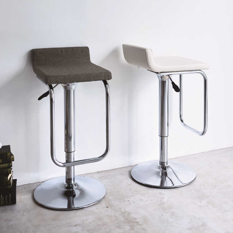 CH-3209 バーチェア昇降おしゃれ 布・レザー張りカウンター椅子