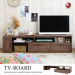 TB-2359 幅120～215cmコーナーテレビ台ブラウン