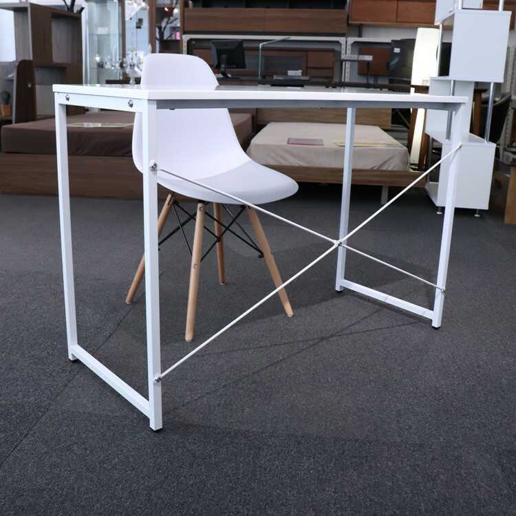 DE-1893 幅105cm・シンプルデスク（ホワイト）