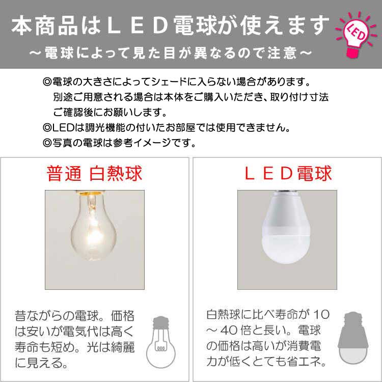 白熱球・レトロ球・LED電球の説明