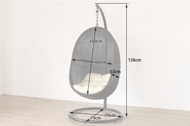 SF-3803 幅79cmミニハンギングチェアコンパクトサイズのサイズ詳細画像