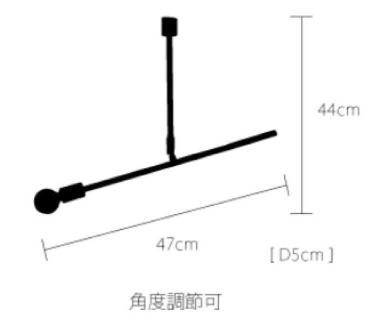 LT-4401  【ダクトレール専用】1灯スポットライト（LED対応）のサイズ詳細画像