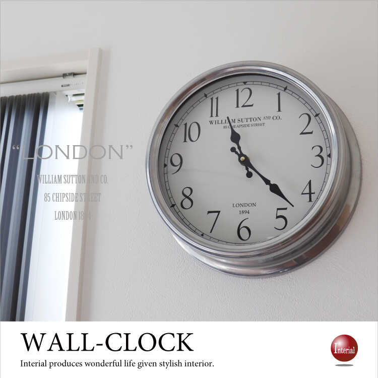 Cl 2276 壁掛け時計おしゃれ見やすい英国デザインウォールクロック