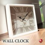 CL-2287 四角ウォールクロック白ホワイト