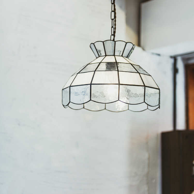 LT-4529 ステンドグラスレトロペンダントライト1灯｜LED使用可