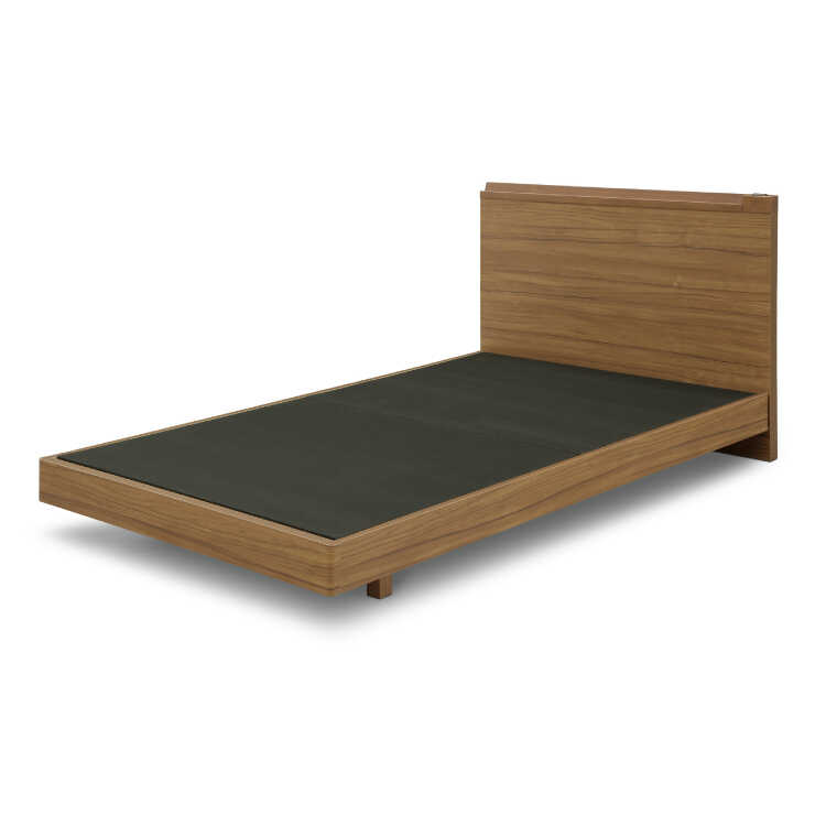 送料込み ベッド 高級 早い者勝ち BE-3123 おしゃれ高級セミダブルベッド｜電源コンセント付き