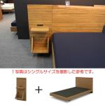 ベッドフレーム1台＋サイドパネル