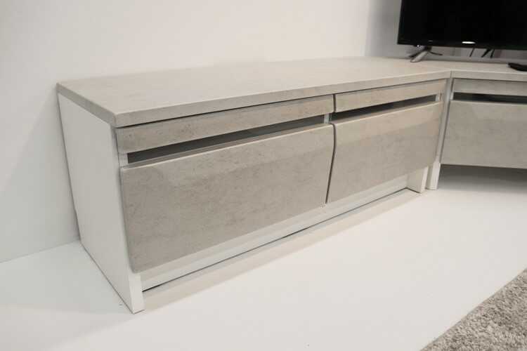 【お譲り先決まりました】コンクリート風テレビボード TB-2491 コンクリート柄テレビ台｜幅110cm・完成品