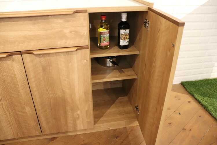 KI-1936 国産ナチュラルキッチンカウンター｜幅105cm・完成品