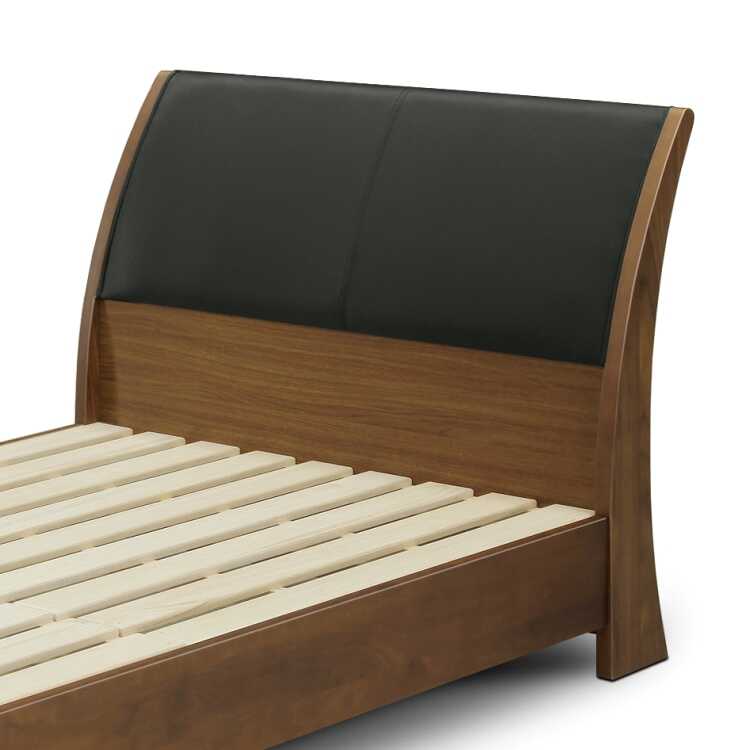 革製シングルベッド - シングルベッド