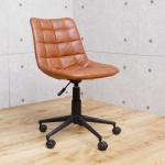 PUレザー製パソコンチェアブラウン