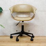 肘も置けるラウンド型