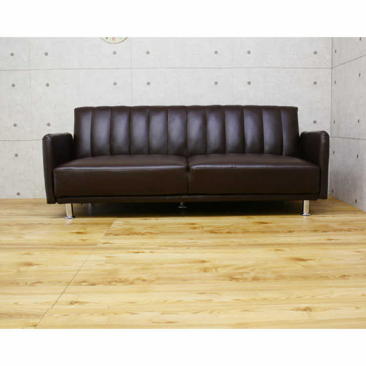 ブラウン ソファベッド 家具のコクサイ / 小ぶりな180cmソファベッド（レミオ）