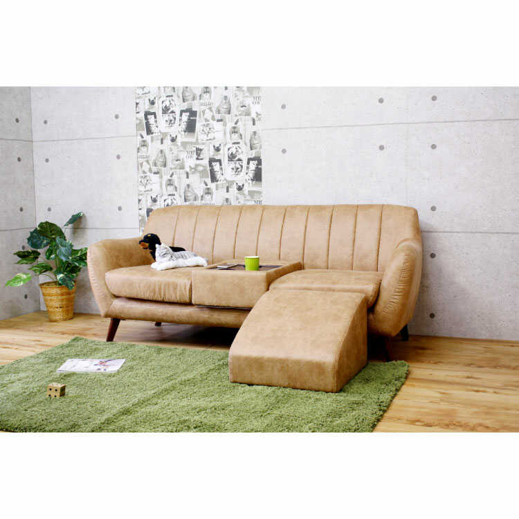 Pet -compatible fabric] LEND (Lend) Covering Ottoman Gray