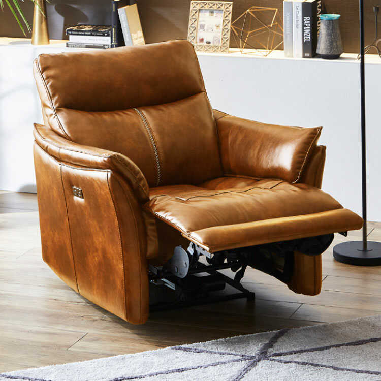 SF-3893 電動リクライニングSOFA｜1人掛け・キャメル色