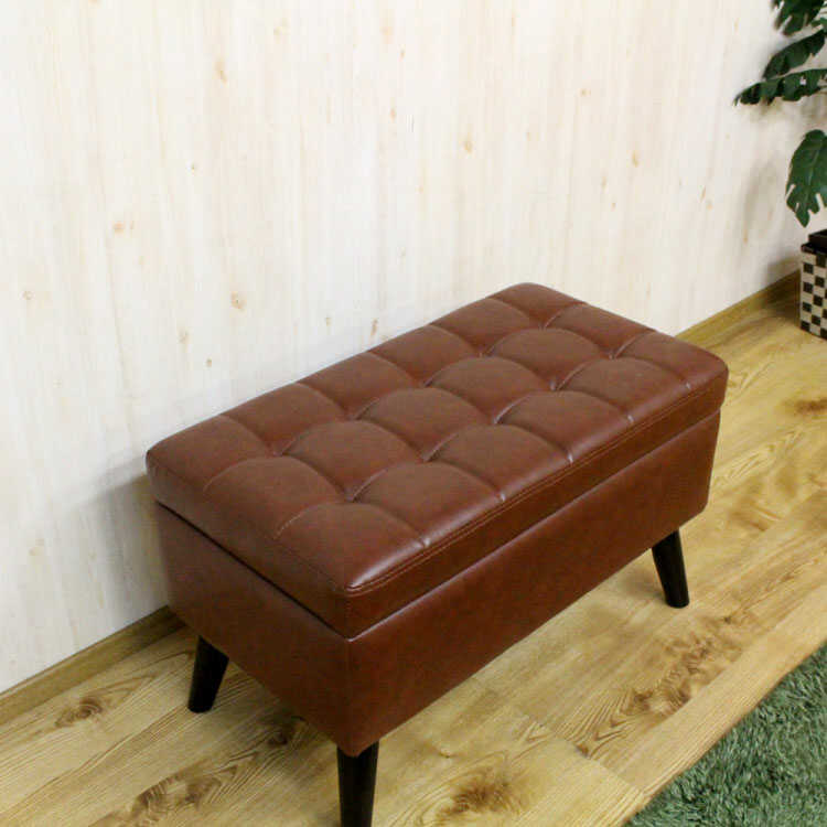 スツール オットマン 約幅33cm ブラウン オーバル 木製 完成品 リビング ダイニング インテリア家具 店舗 ショップ 備品 什器 おすすめ・人気スツール オットマン 約幅33cm ブラウン オーバル