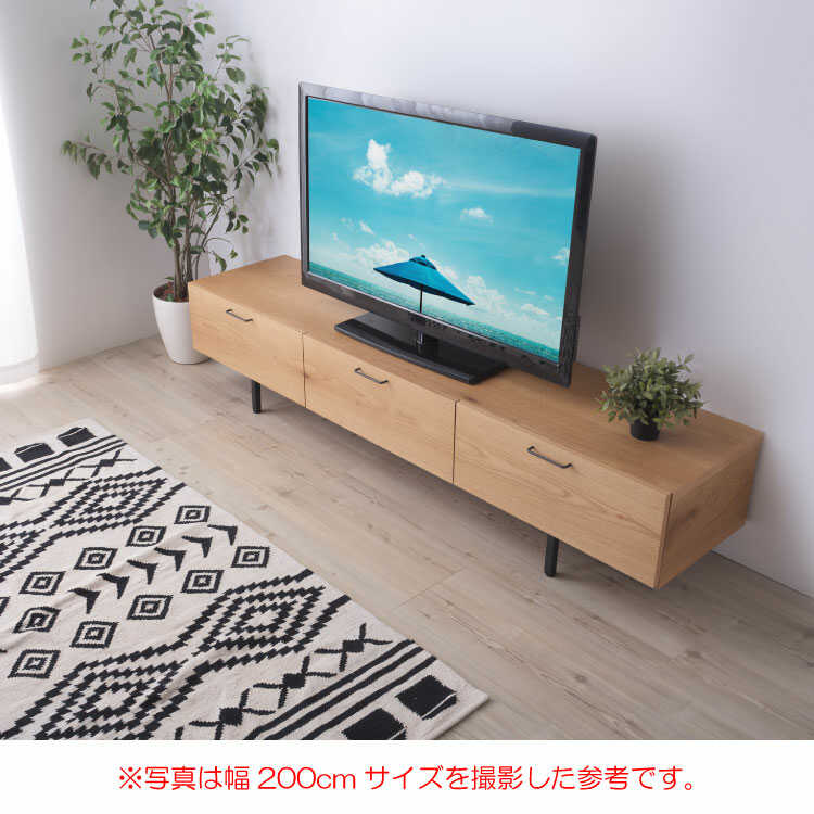 木製シンプルテレビ台　幅約140㎝　美品　送料込み　【たのメル便】 TVボード 幅140 140 テレビ台 TV台 140TVボード シンプル