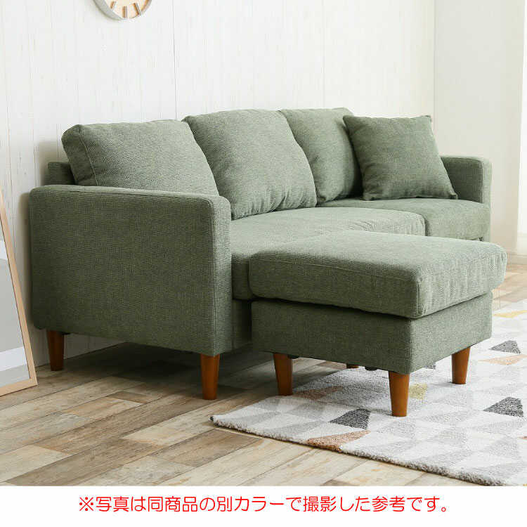 SF-3917 ファブリック製L字ソファー｜ネイビー幅168cm布張り