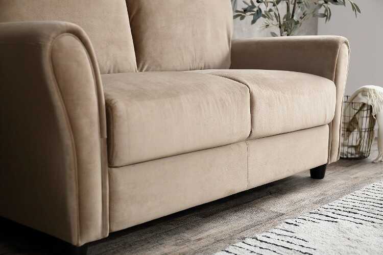 2人がけ、ベロア生地ソファ 楽天市場】ソファ 二人掛け コンパクト ベロア おしゃれ ポケット