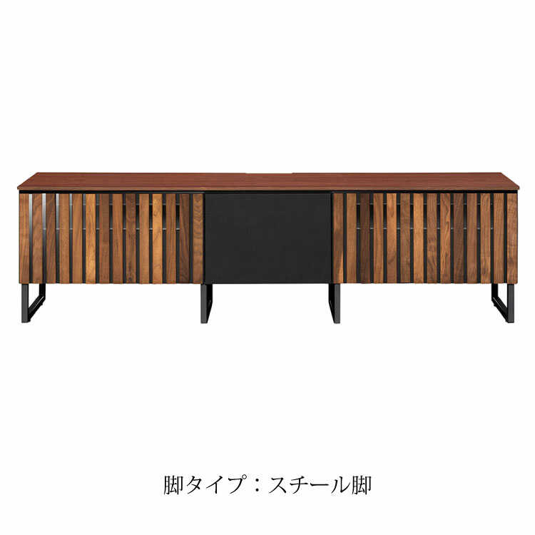 TB-2580 天然木ウォールナット製和風モダンTVボード｜150cm