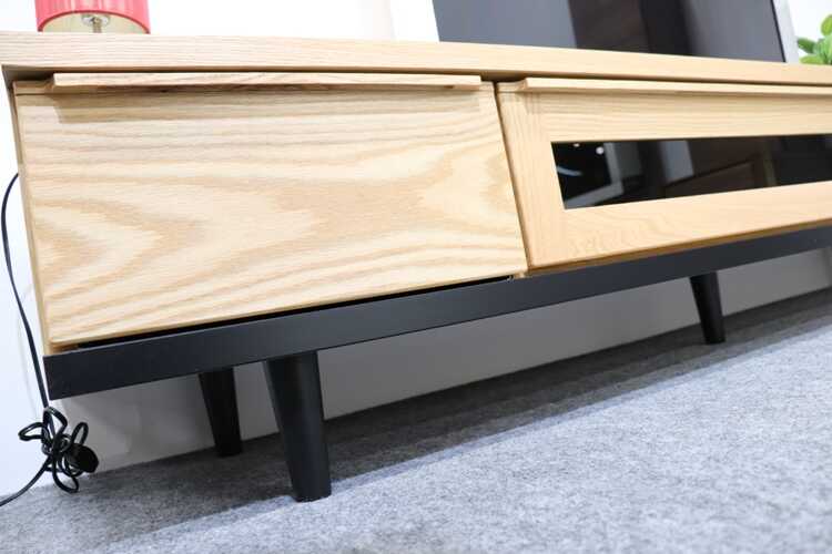 TB-2600 天然木無垢材オイル塗装仕上げ国産テレビ台｜幅180cm