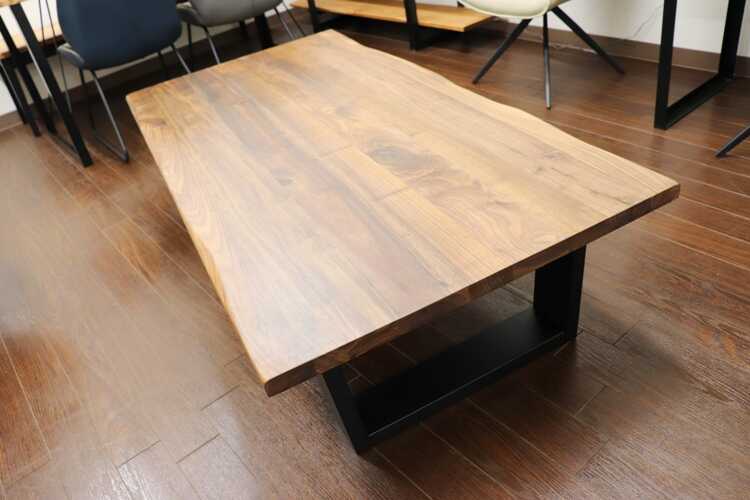 新品 センターテーブル 天然木 シック 100cm 【BR】