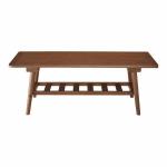 幅110cmの棚付きセンターテーブル