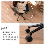 キャスターは安定感のある5本脚