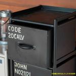 突き出た丸みのある取っ手