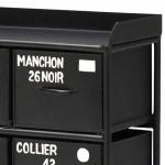 突き出た丸みのある取っ手