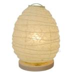 たまご型のかわいい和風テーブルランプ
