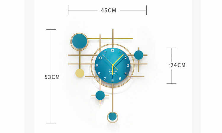 CL-2334 インテリア性抜群のデザイナーズ壁掛け時計のサイズ詳細画像