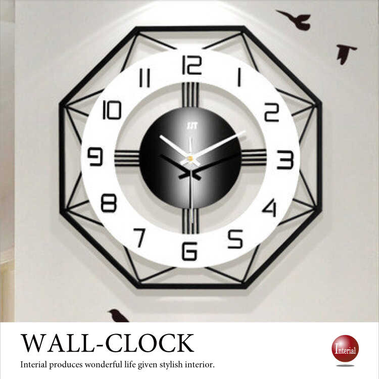 Cl 2338 かっこいいデザイナーズウォールクロック 直径35cm