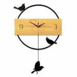 かわいい鳥デザインの壁掛け時計