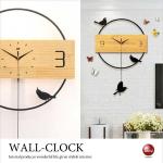 CL-2349 鳥デザインの大きい壁掛け時計