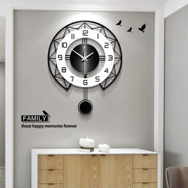 CL-2352 モダンデザイン壁掛け振り子時計｜35cm×高さ43cm