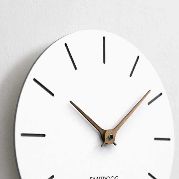 CL-2379 玄関おすすめ上品な壁掛け時計｜ホワイト白・デザイン4種