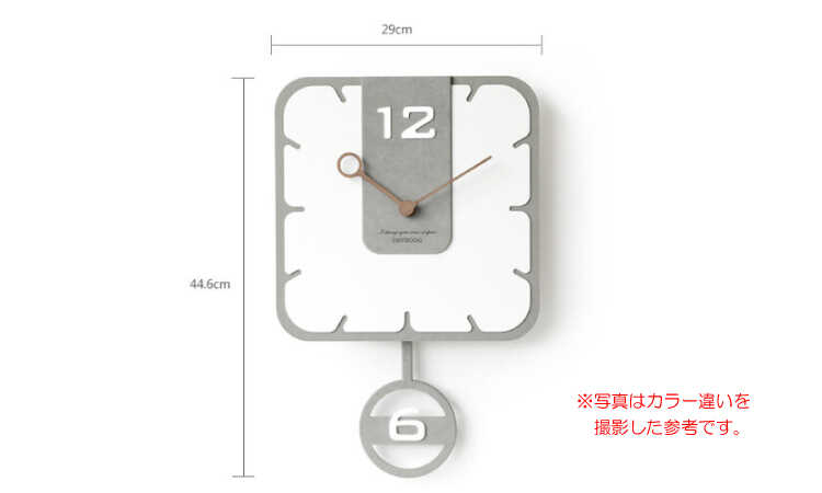 CL-2390 子供部屋におすすめかわいい振り子時計のサイズ詳細画像