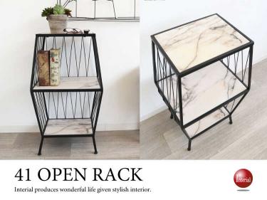 幅41cm・モダンなディスプレイラック(3段)