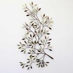 アイアン製のリーフ壁飾り