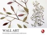 OT-1553 スタイリッシュな壁飾りリーフ