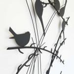 ころんとした丸みのある鳥モチーフ