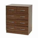 ウォールナット柄の衣類チェスト