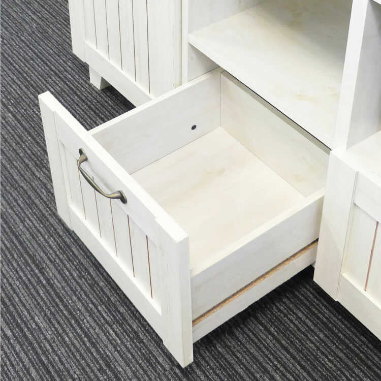 フレンチカントリー風キャビネット 90×40×191 (cm) フレンチカントリー風キャビネット 90×40×191 (cm)